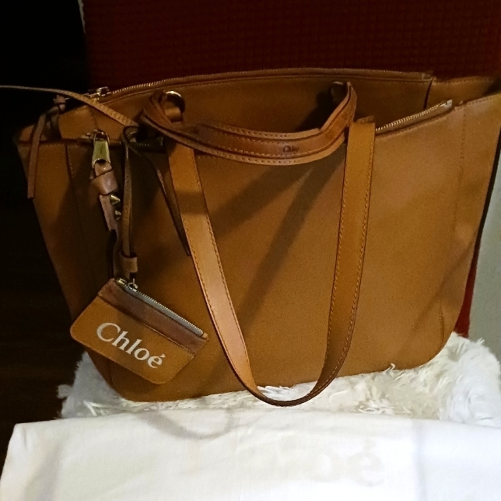 Chloe Leather Sam tote & coin purse